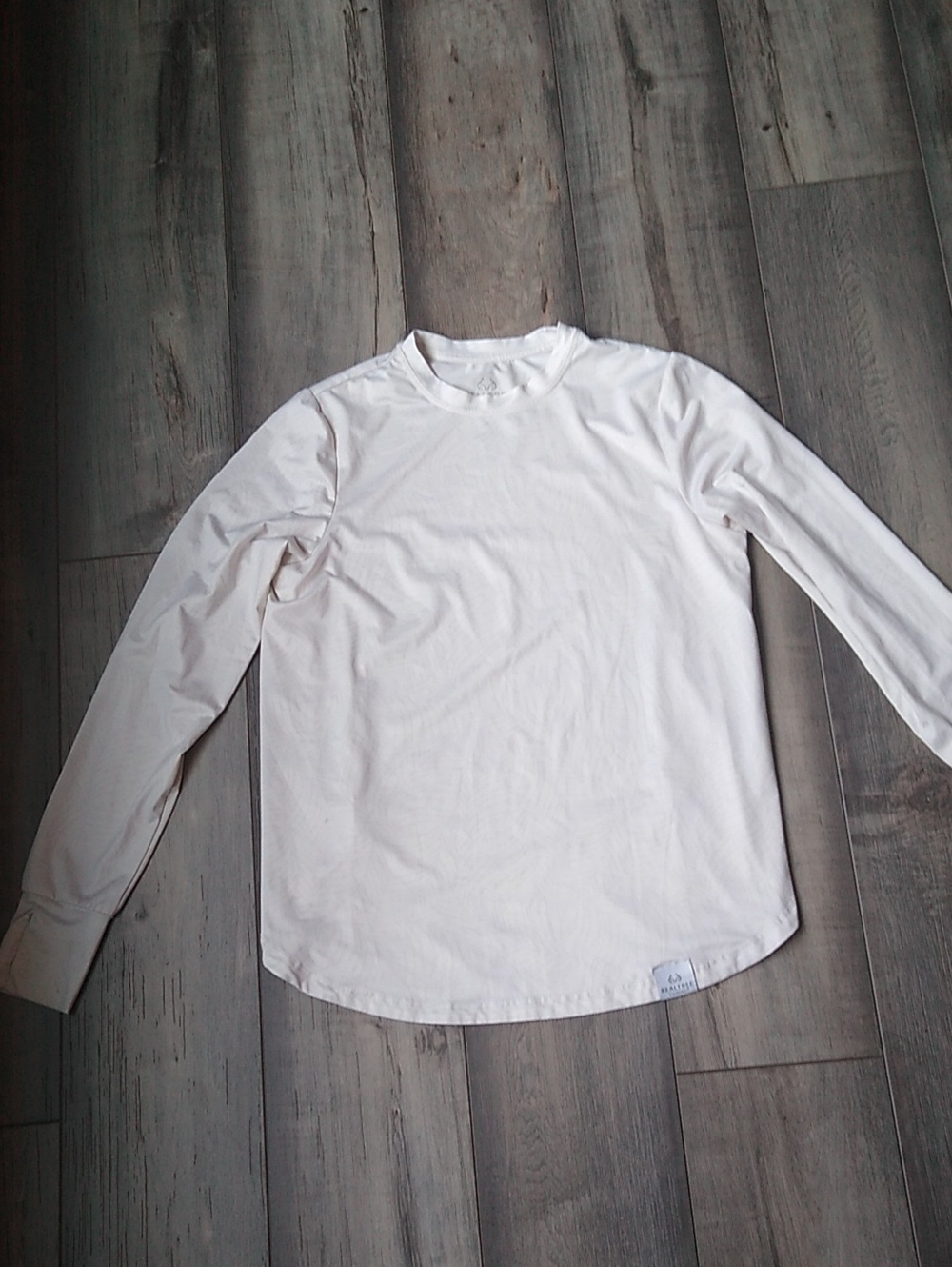 Realtree White Long Sleeve Crewneck Tee Fishing
